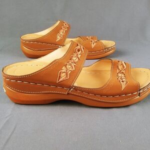 SOUTHWEST STYLE DEYIOU SLIDE SANDAL WOMENS SHOE size 7.5 - 8